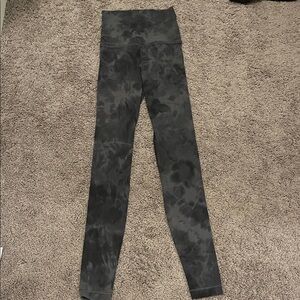 Lululemon High-Waisted Black Patterned Leggings